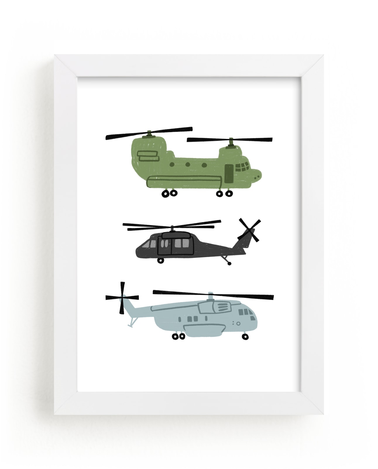 "Chopters" - Limited Edition Art Print by Rebecca Smith in beautiful frame options and a variety of sizes.