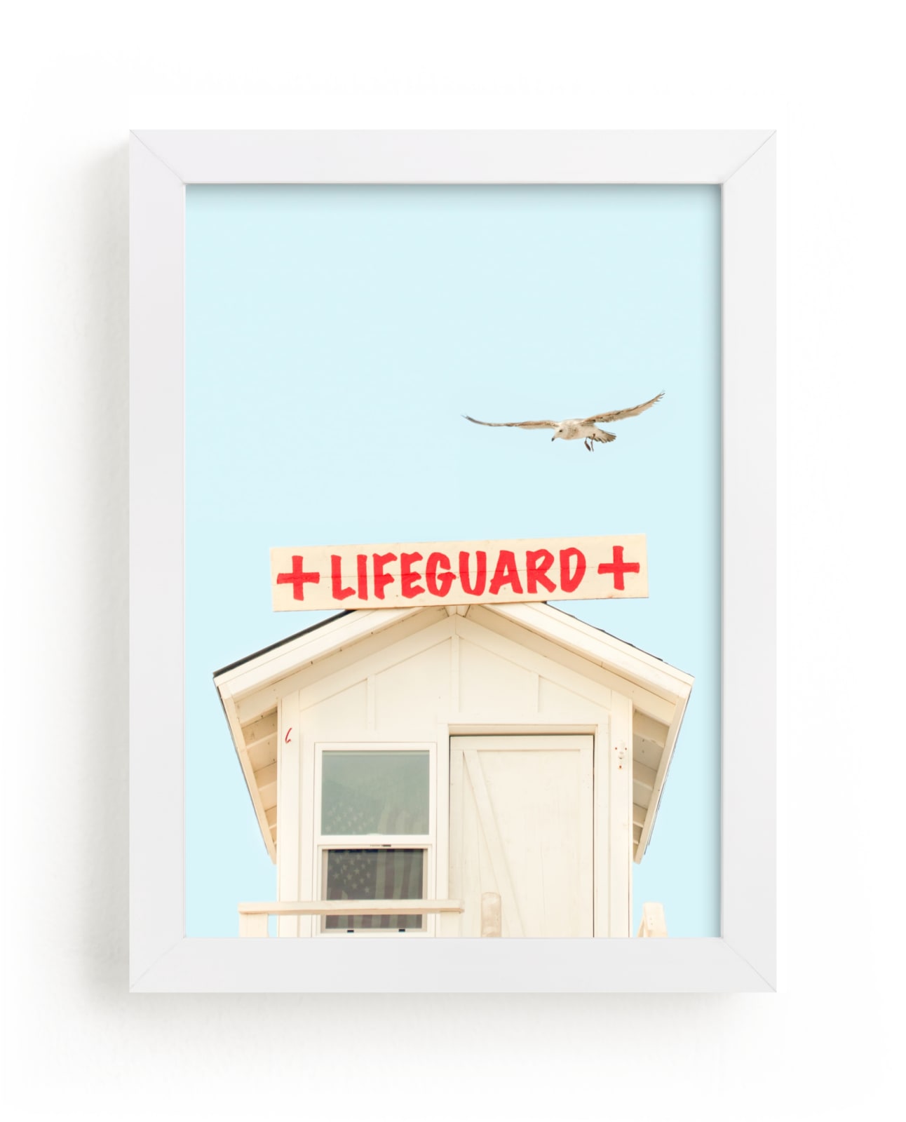 "The Lifeguard" - Limited Edition Art Print by Lisa Sundin in beautiful frame options and a variety of sizes.