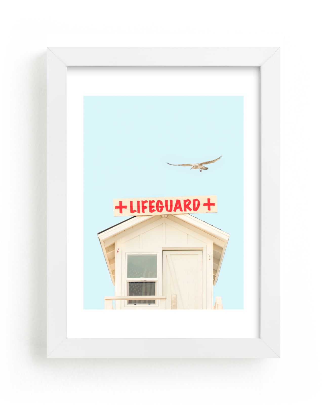 "The Lifeguard" - Limited Edition Art Print by Lisa Sundin in beautiful frame options and a variety of sizes.