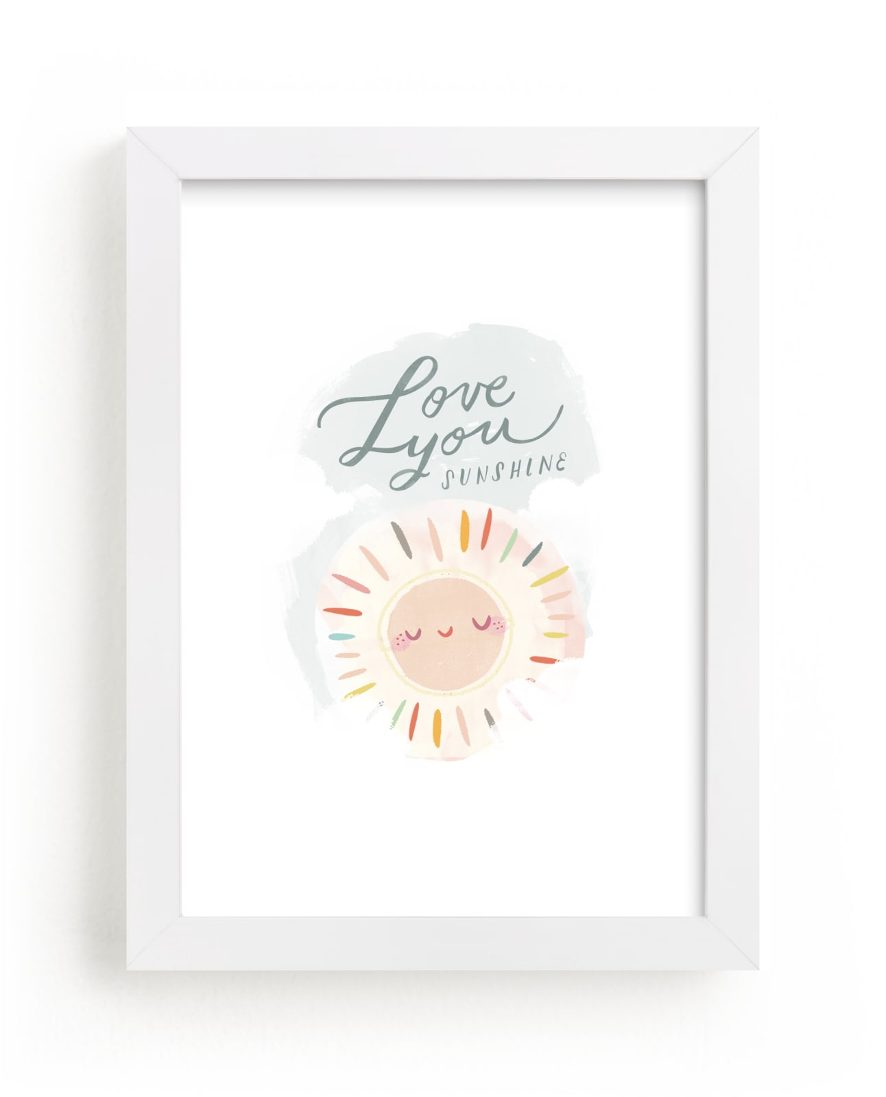 "Love You Sunshine" - Limited Edition Art Print by Lori Wemple in beautiful frame options and a variety of sizes.