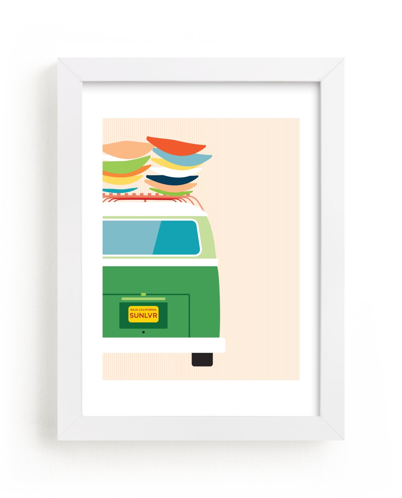 "Adventure Bus" - Limited Edition Art Print by Kamala Nahas in beautiful frame options and a variety of sizes.