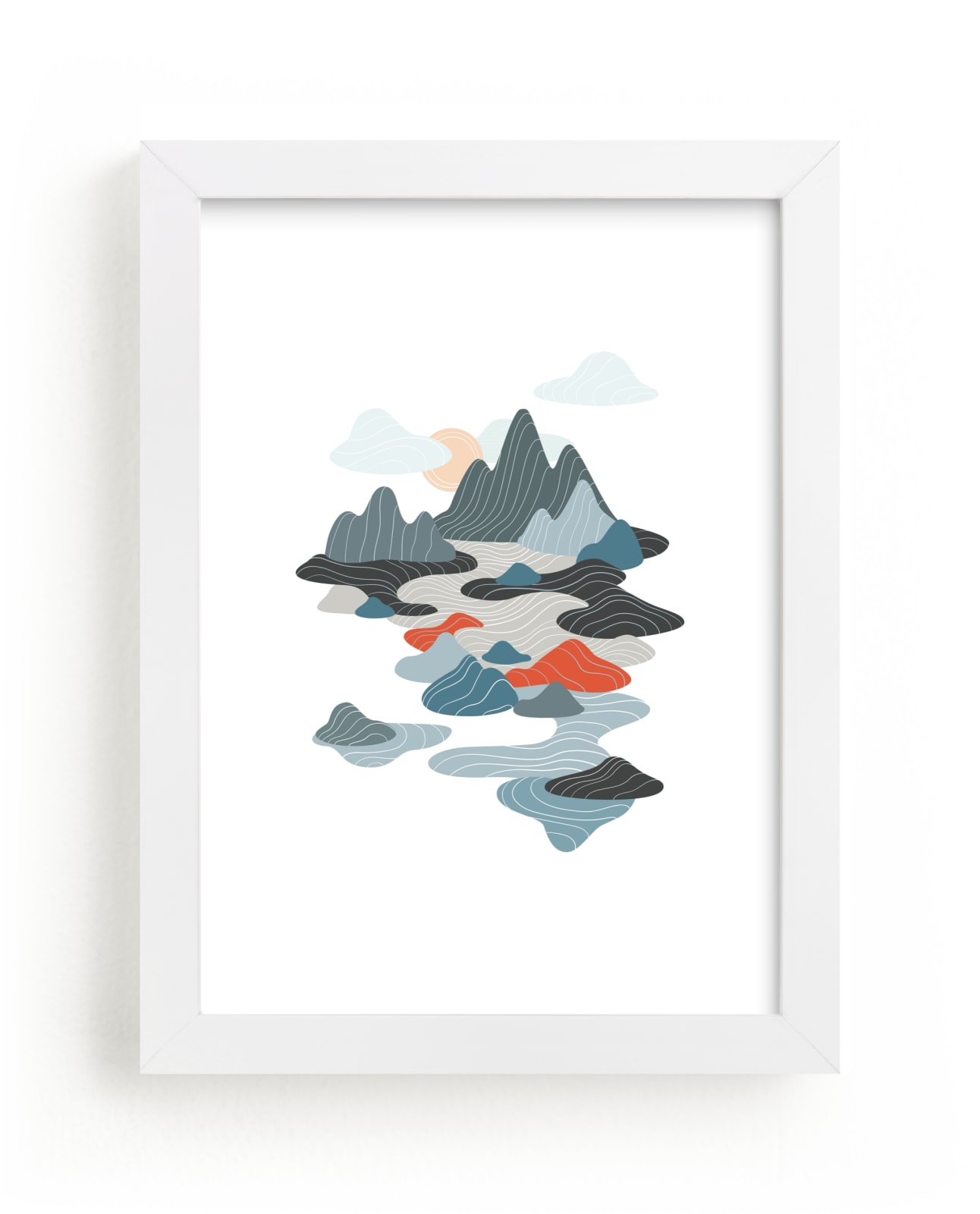 "sky valley" - Limited Edition Art Print by so-mi in beautiful frame options and a variety of sizes.