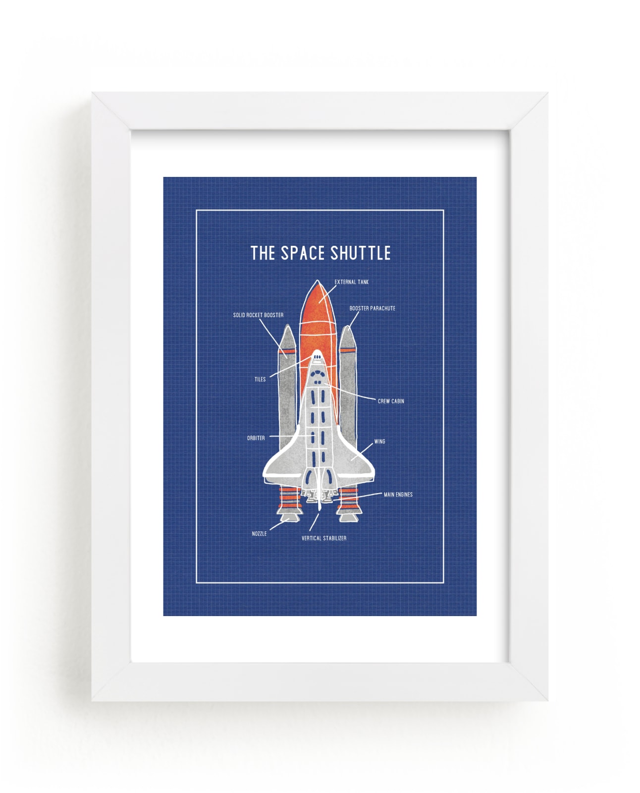 "The Space Shuttle" - Limited Edition Art Print by Meggy Masters in beautiful frame options and a variety of sizes.