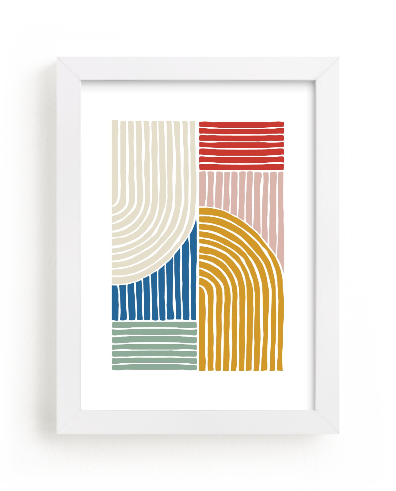 "mod rainbow" - Limited Edition Art Print by Jenna Holcomb in beautiful frame options and a variety of sizes.