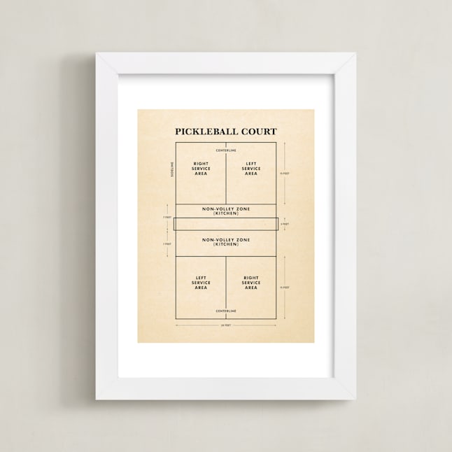 "Pickleball Posters 1" - Limited Edition Art Print by Jayne Alfieri in beautiful frame options and a variety of sizes.