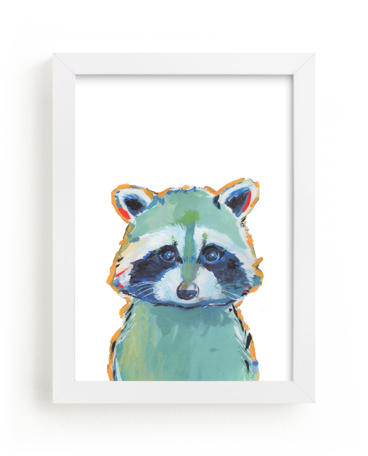 "Mr. Raccoon" - Limited Edition Art Print by Makewells in beautiful frame options and a variety of sizes.