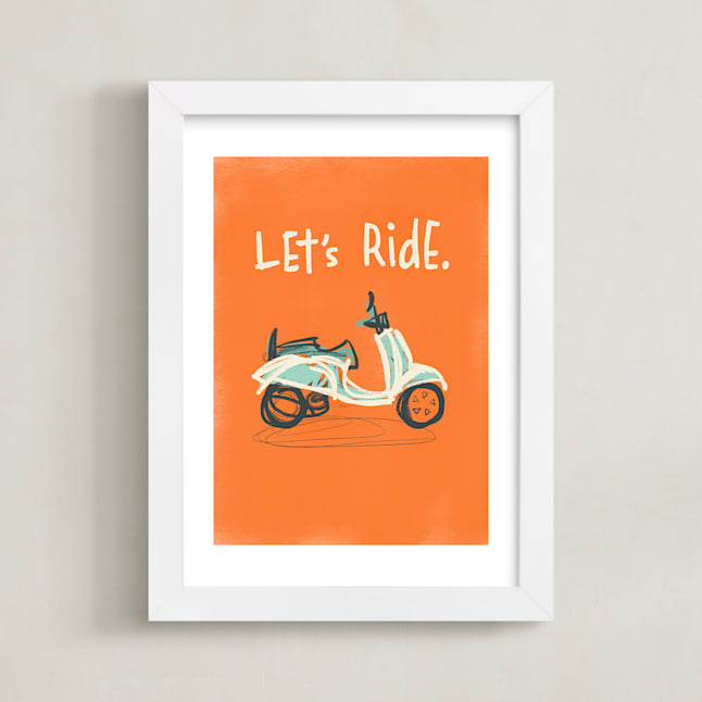 "Let's Ride" by Stacy Kron in beautiful frame options and a variety of sizes.