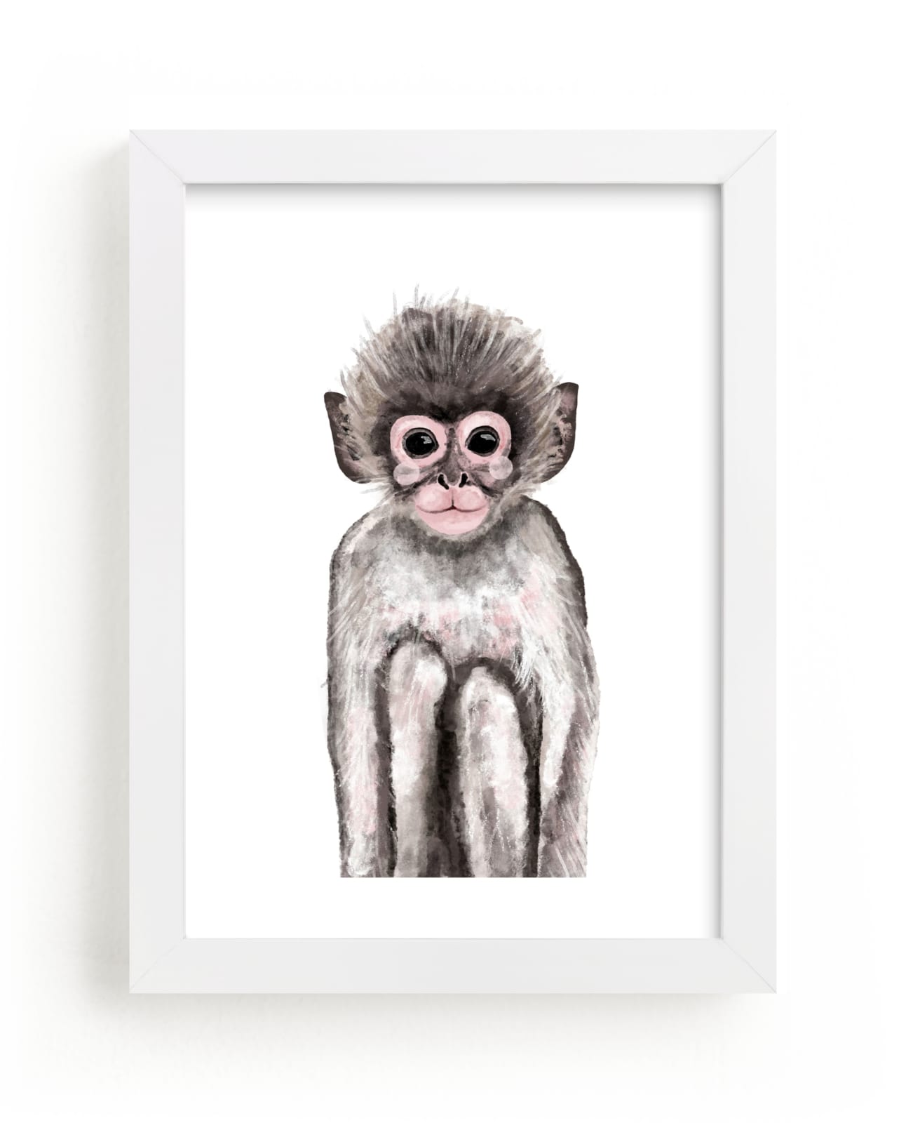 "Baby Animal Monkey" by Cass Loh in beautiful frame options and a variety of sizes.
