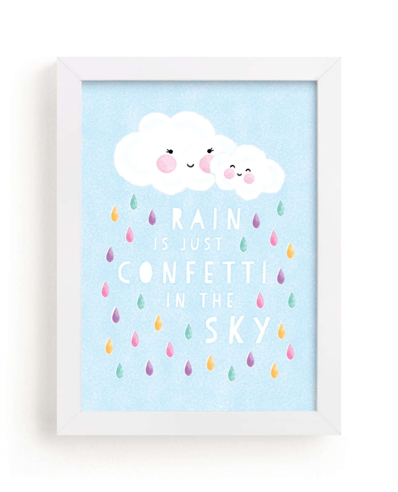 "confetti rain drops" by Mandy Rider in beautiful frame options and a variety of sizes.