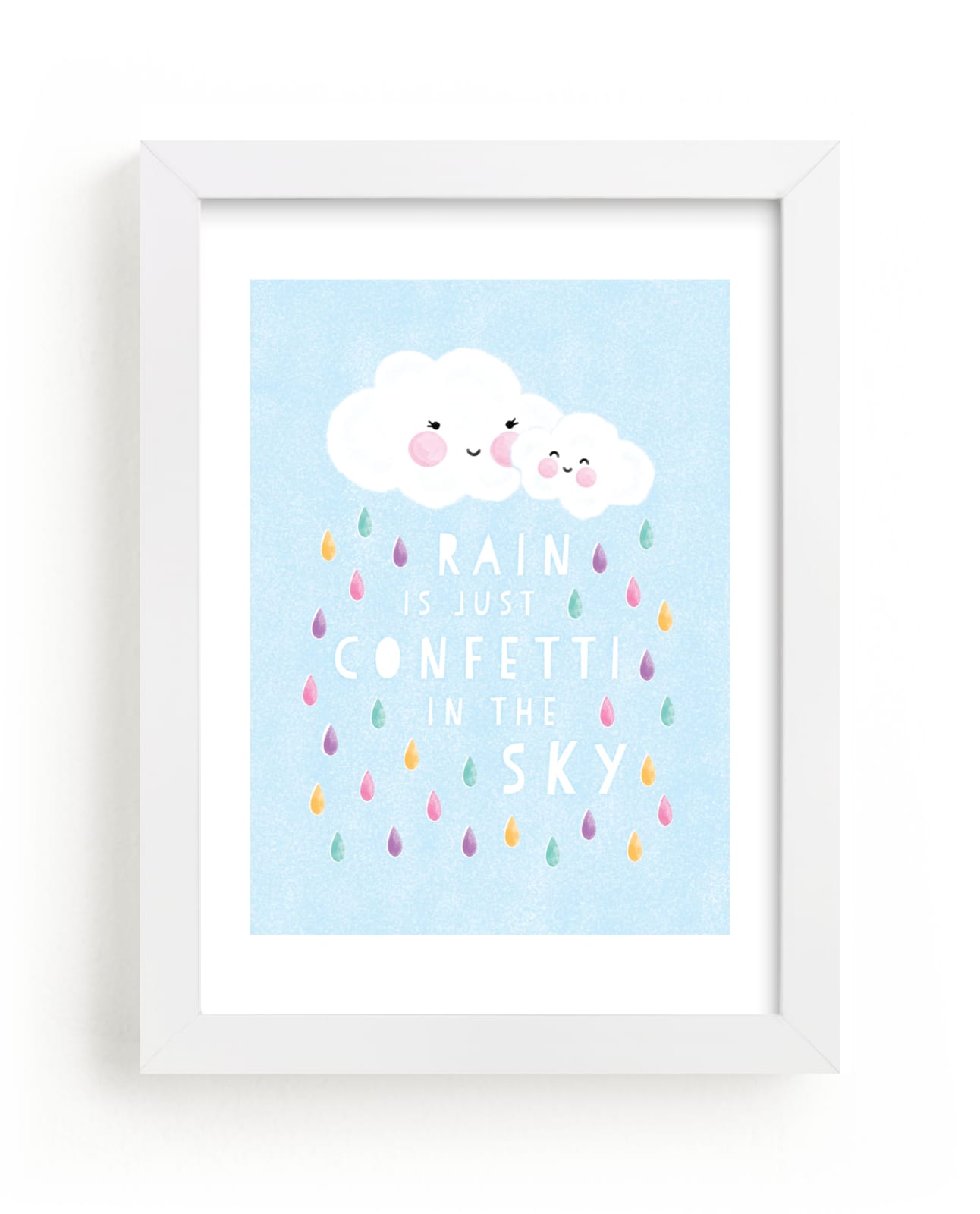 "confetti rain drops" by Mandy Rider in beautiful frame options and a variety of sizes.