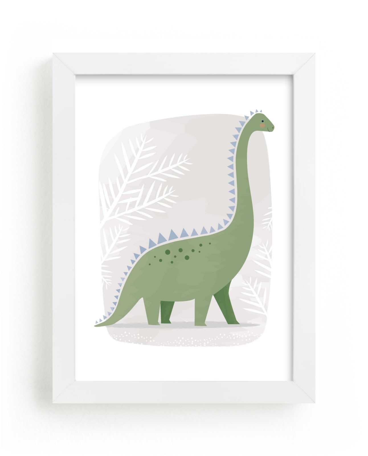 "Happy Dino" by Karidy Walker in beautiful frame options and a variety of sizes.