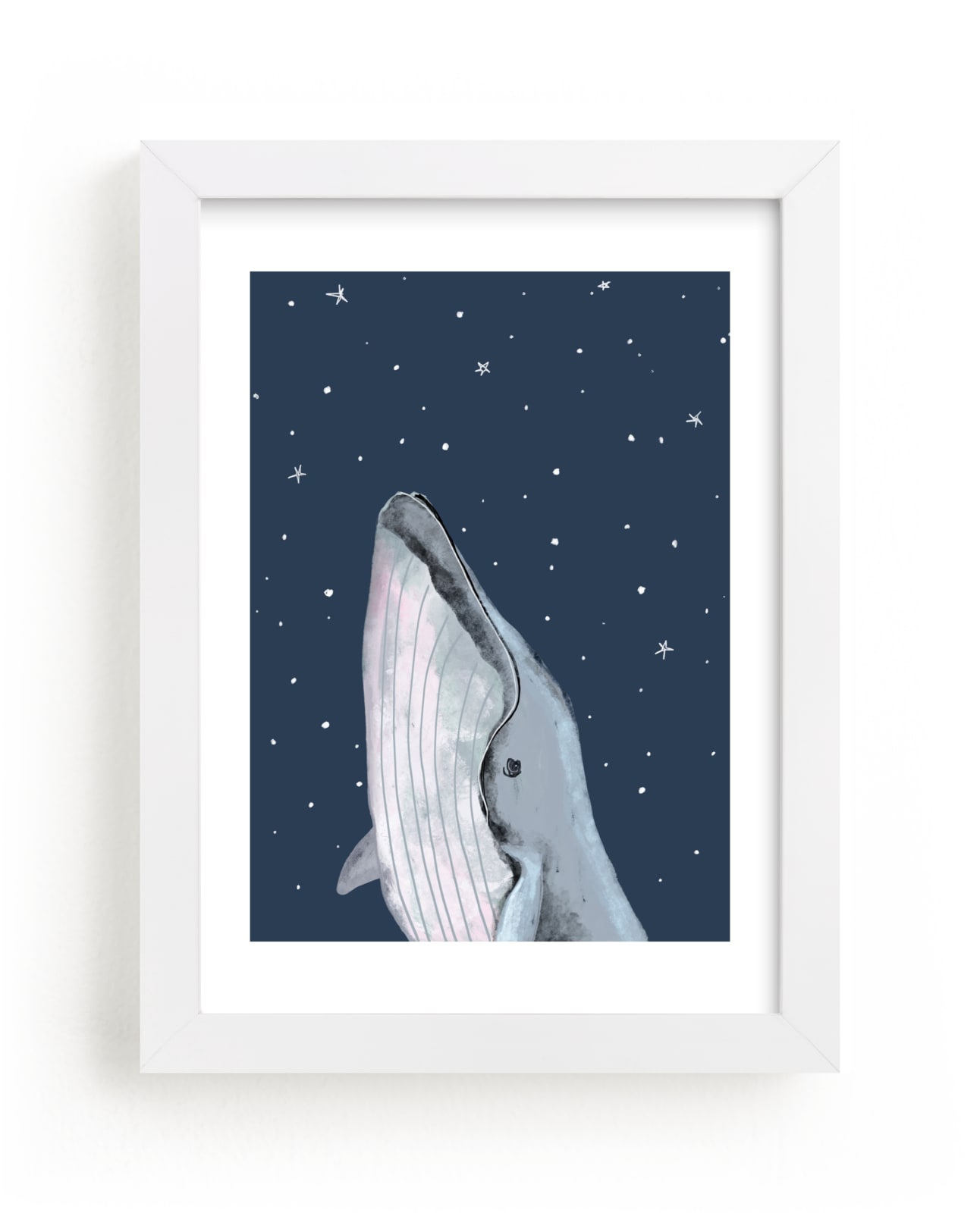 "starry sky whale" by Cass Loh in beautiful frame options and a variety of sizes.