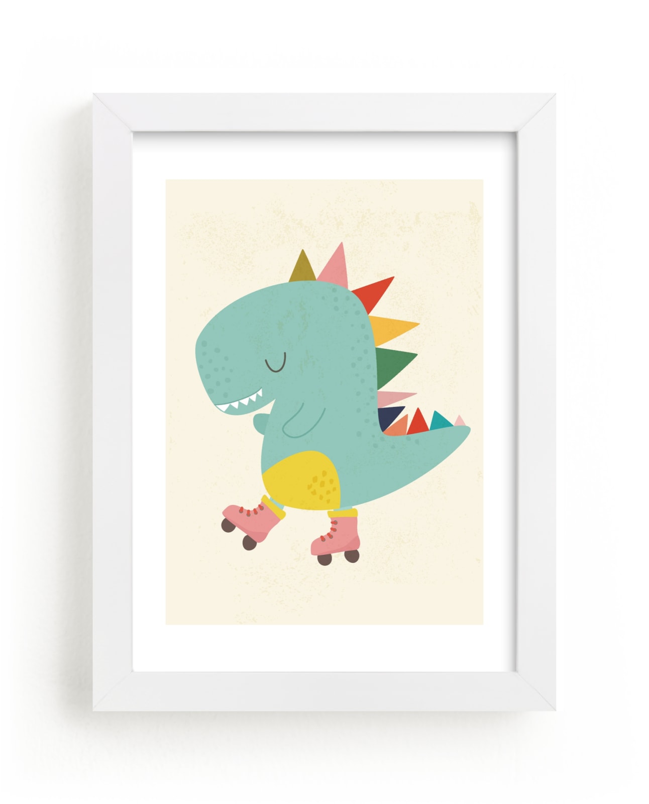 "Retro T-Rex" by Vera Lim in beautiful frame options and a variety of sizes.