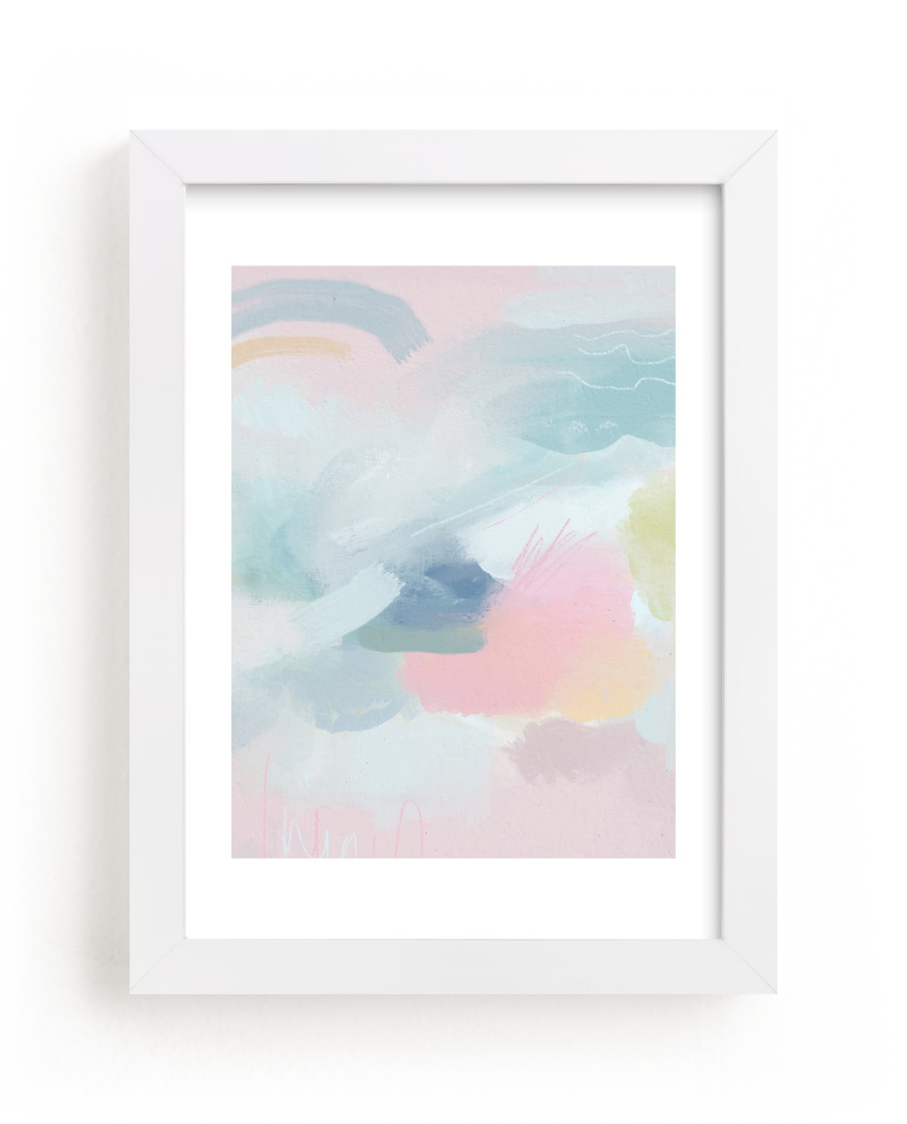 "Rainbows and Sunshine" by Lindsay Kelly Art in beautiful frame options and a variety of sizes.