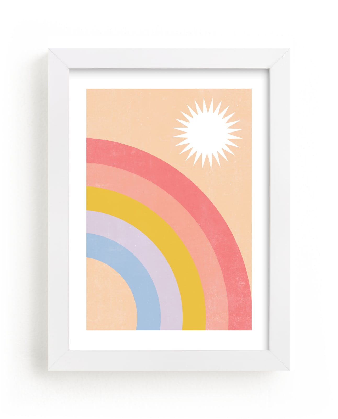 "Double Rainbow with Moon and Sun IV" by EMANUELA CARRATONI in beautiful frame options and a variety of sizes.