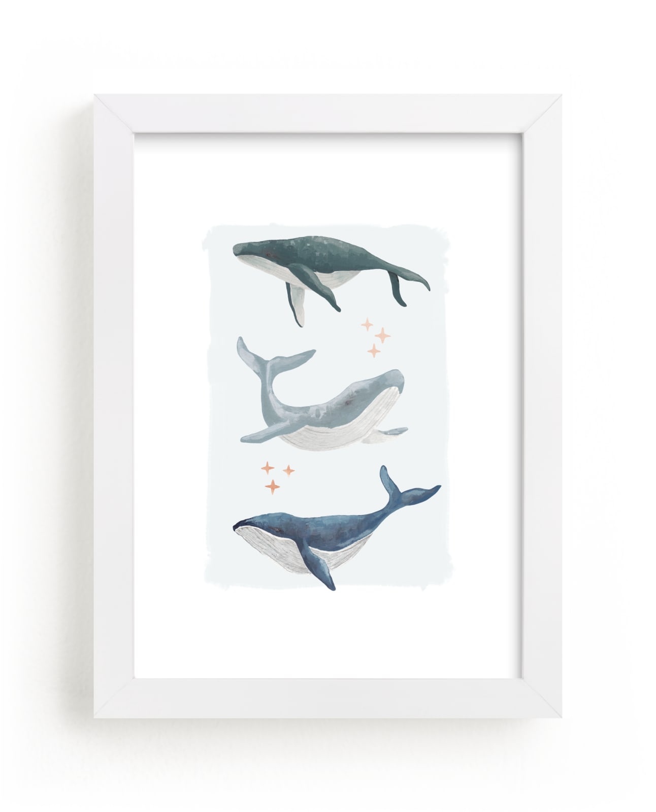 "Ocean Whales" by Alice Nelen in beautiful frame options and a variety of sizes.