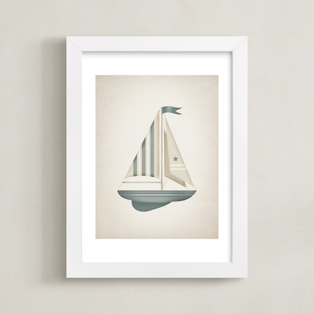 "Sailboat" by Paola Benenati in beautiful frame options and a variety of sizes.