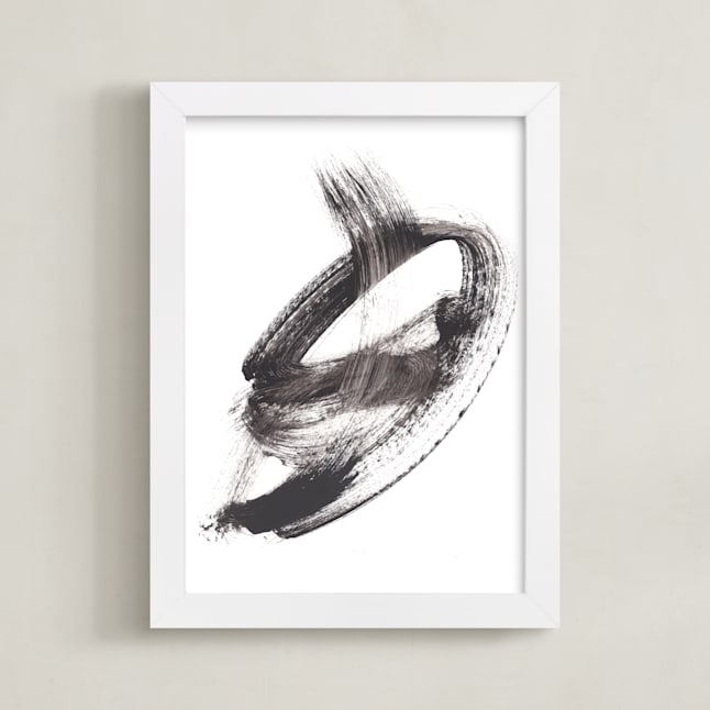 "Holy Note" - Art Print in Black by Misty Hughes - Framed