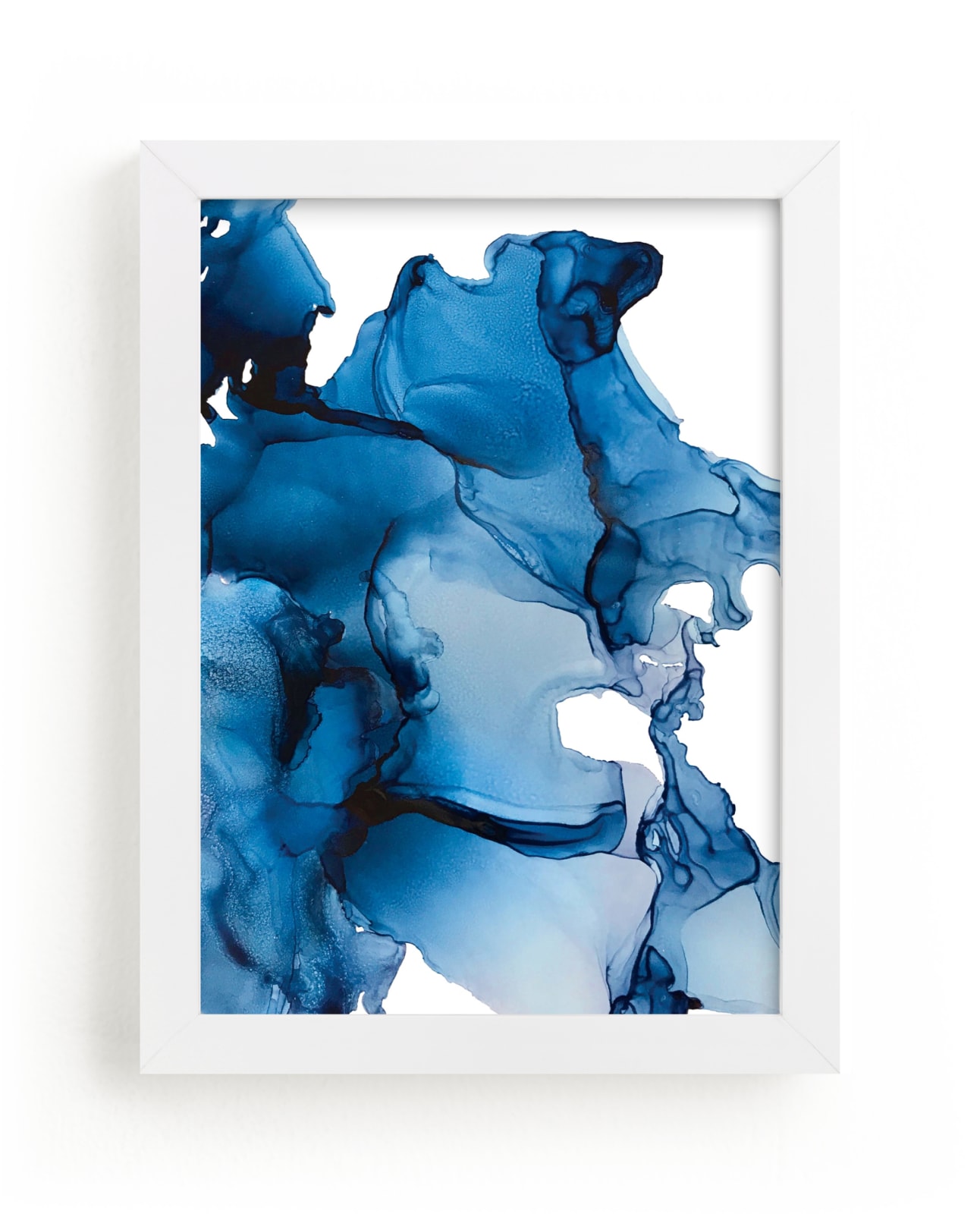 "Tides in Blue" - Art Print by Erin Deegan in beautiful frame options and a variety of sizes.