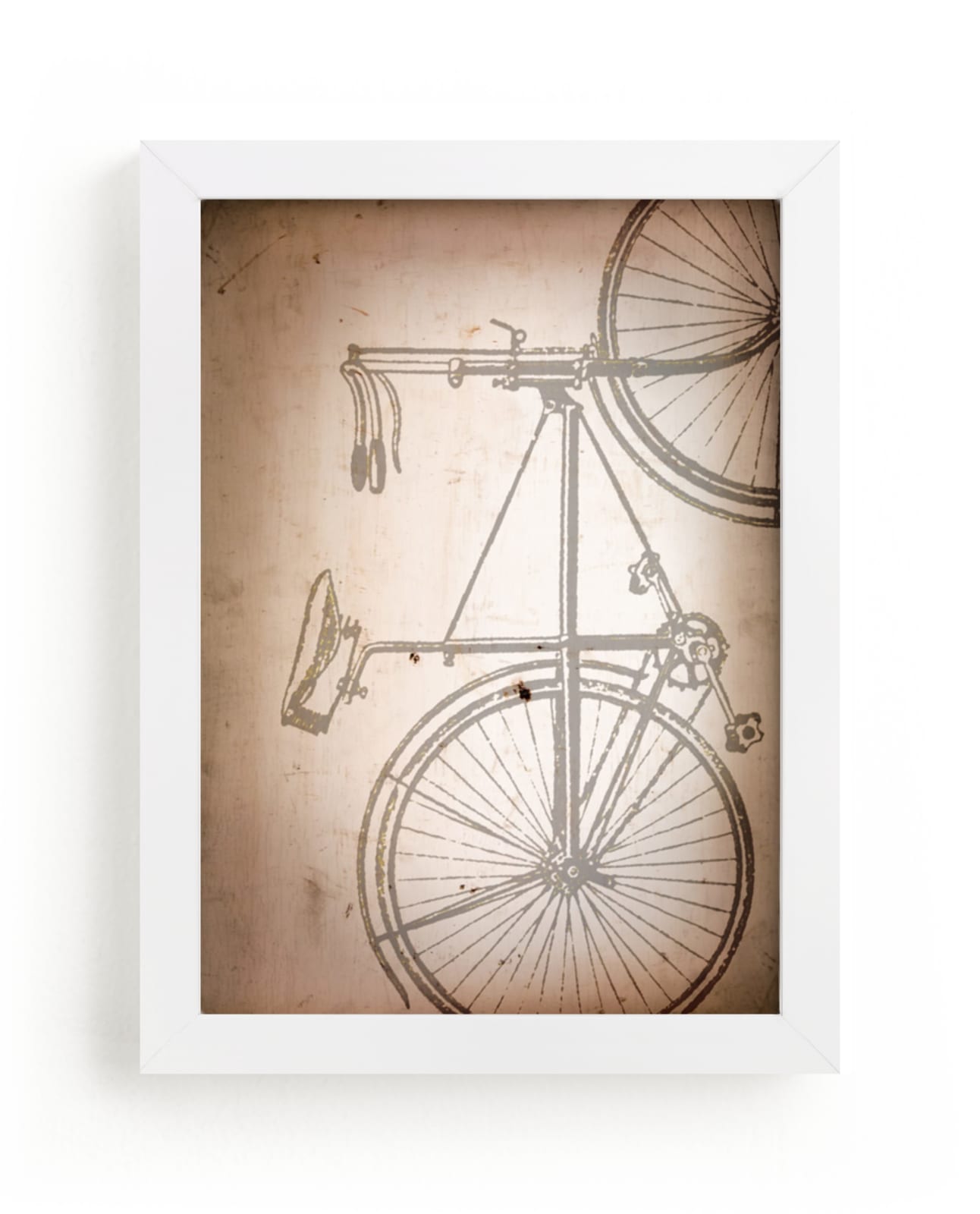"Rusted Bike" - Art Print by Erin Niehenke in beautiful frame options and a variety of sizes.