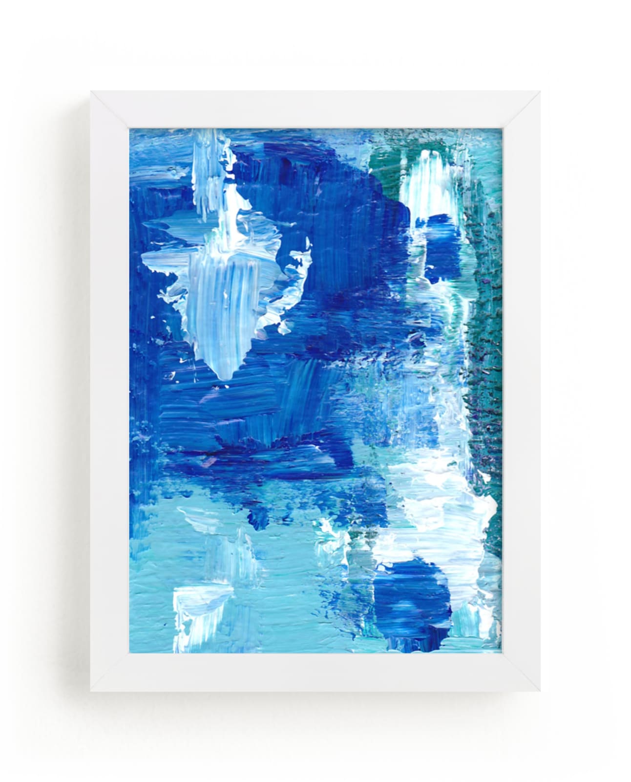"Ocean Breeze" - Art Print by Ilana Greenberg in beautiful frame options and a variety of sizes.