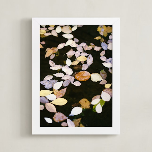 "Autumn Palette I." - Art Print in Autumn Leaves by lulu and isabelle - Framed
