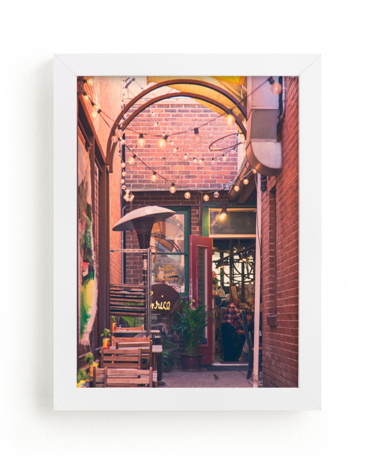 "Brick Hideaway" - Art Print by Erin Niehenke in beautiful frame options and a variety of sizes.
