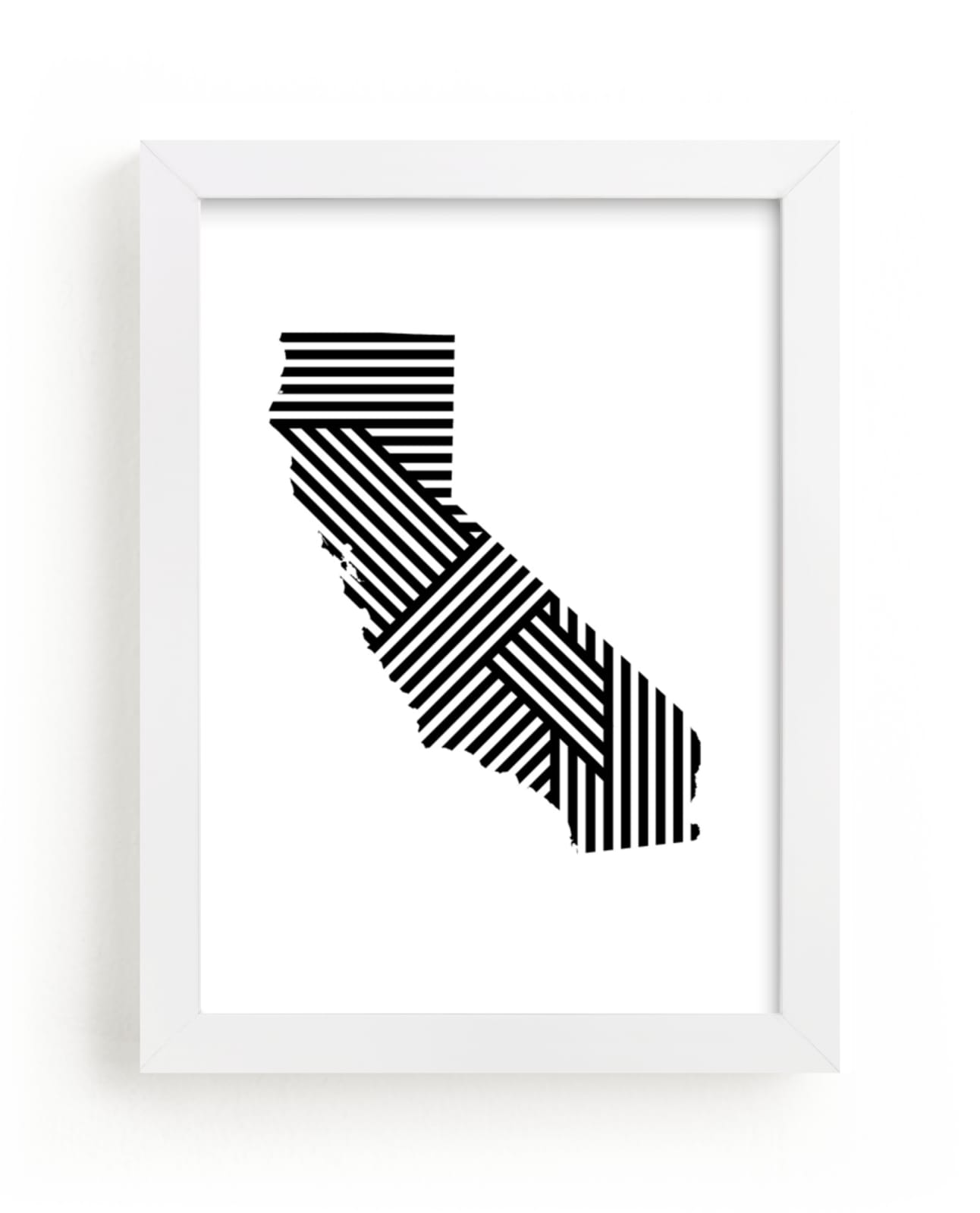 "State Lines, California" - Art Print by Owl and Toad in beautiful frame options and a variety of sizes.