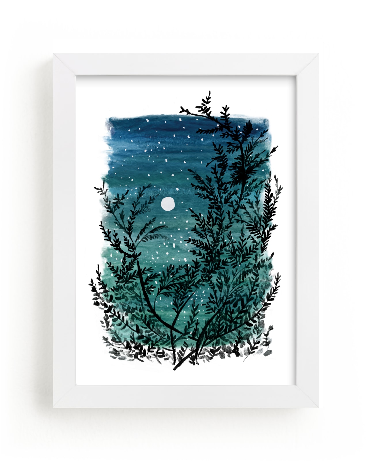 "Evening Star Sky" - Art Print by Shiny Penny Studio in beautiful frame options and a variety of sizes.