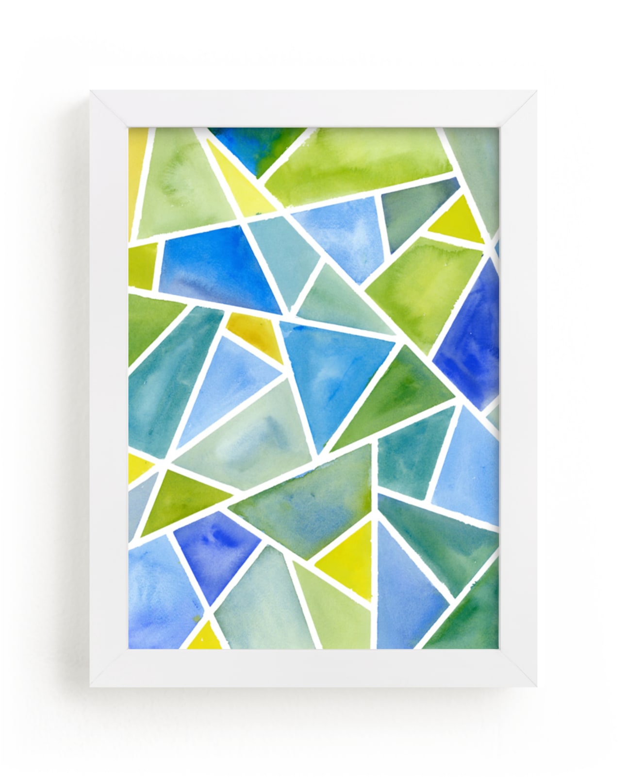 "Fragments: Blue" - Art Print by sue prue in beautiful frame options and a variety of sizes.