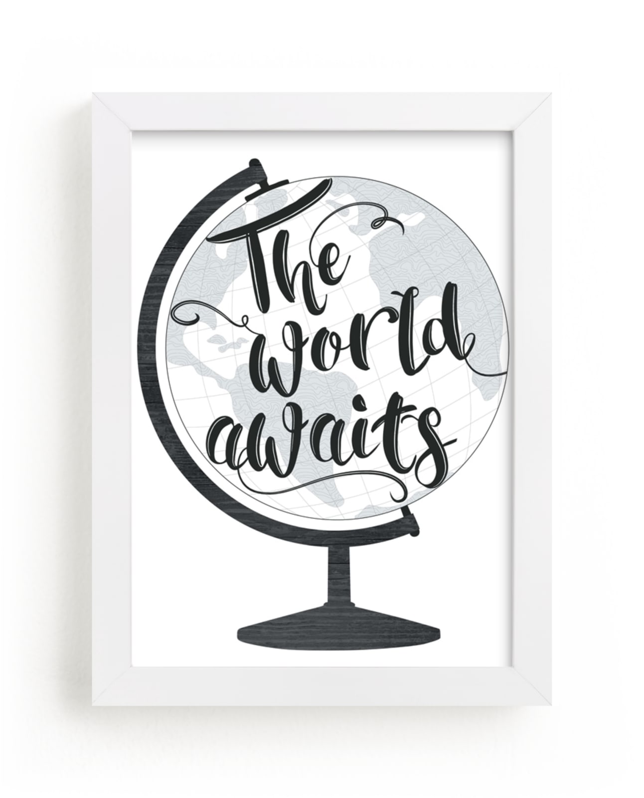 "World Awaits II" - Art Print by Johanna Phillips Huuva in beautiful frame options and a variety of sizes.