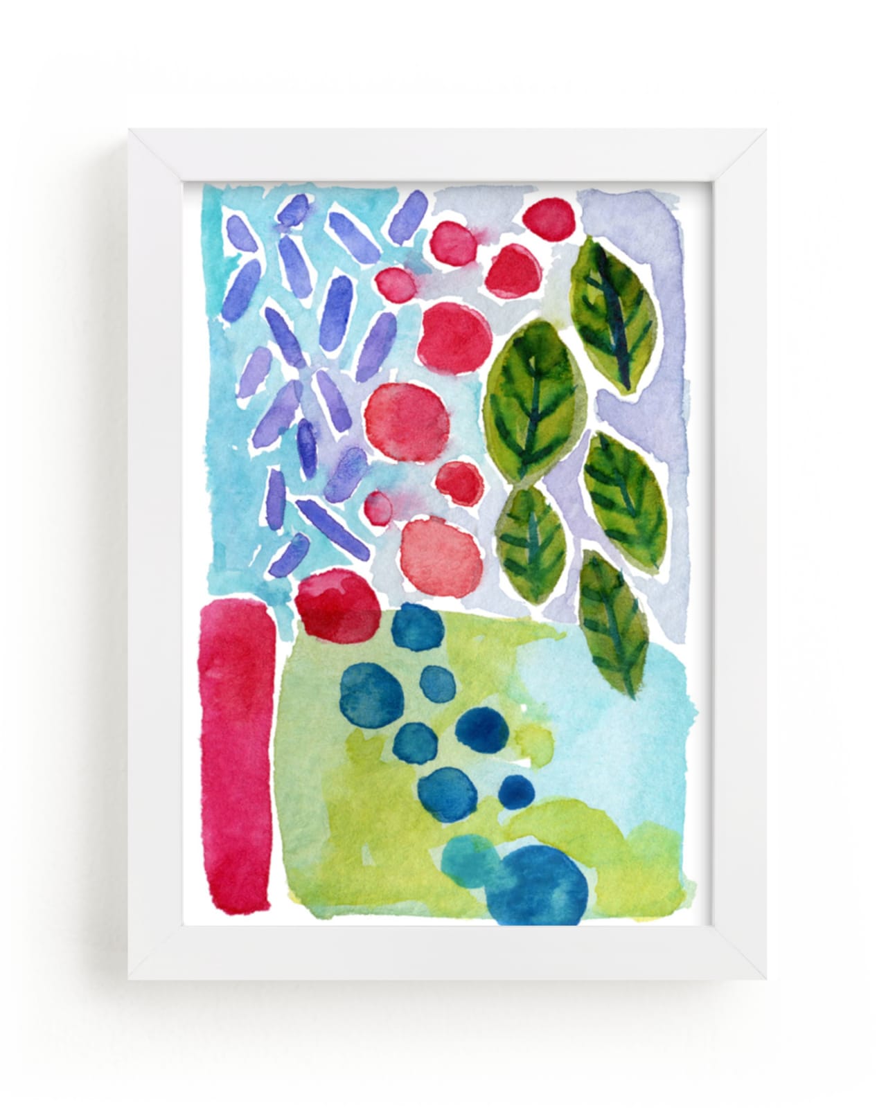 "Jubilee" - Art Print in Lime by Laura Bolter - Framed