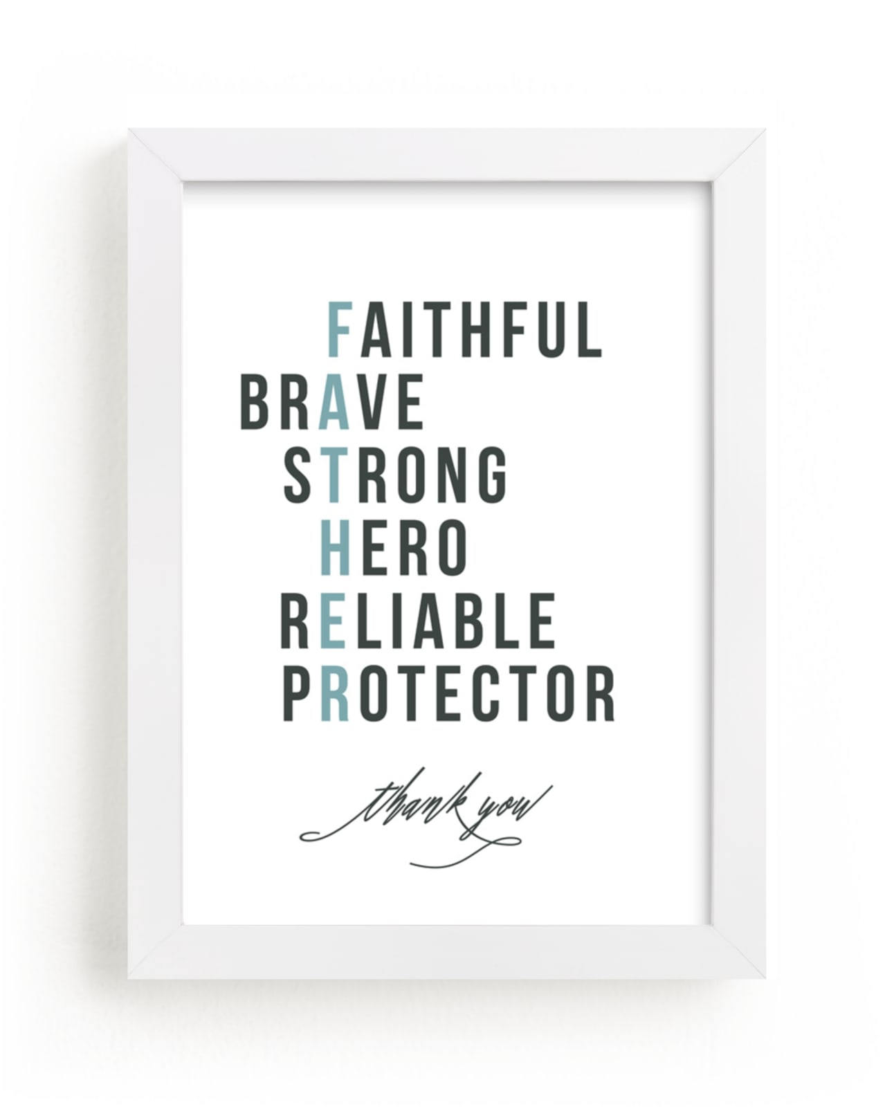 "Our Father's Character" - Art Print by Jennifer Postorino in beautiful frame options and a variety of sizes.