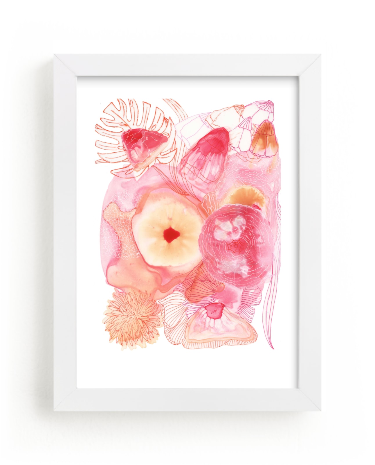 "Magenta Color Study" - Art Print by Maggie Ramirez Burns in beautiful frame options and a variety of sizes.