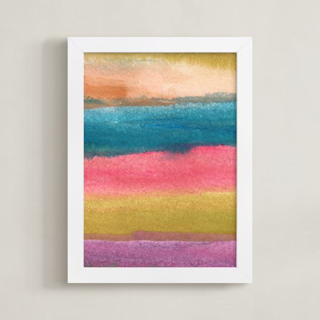 watercolor abstract painting stripes2