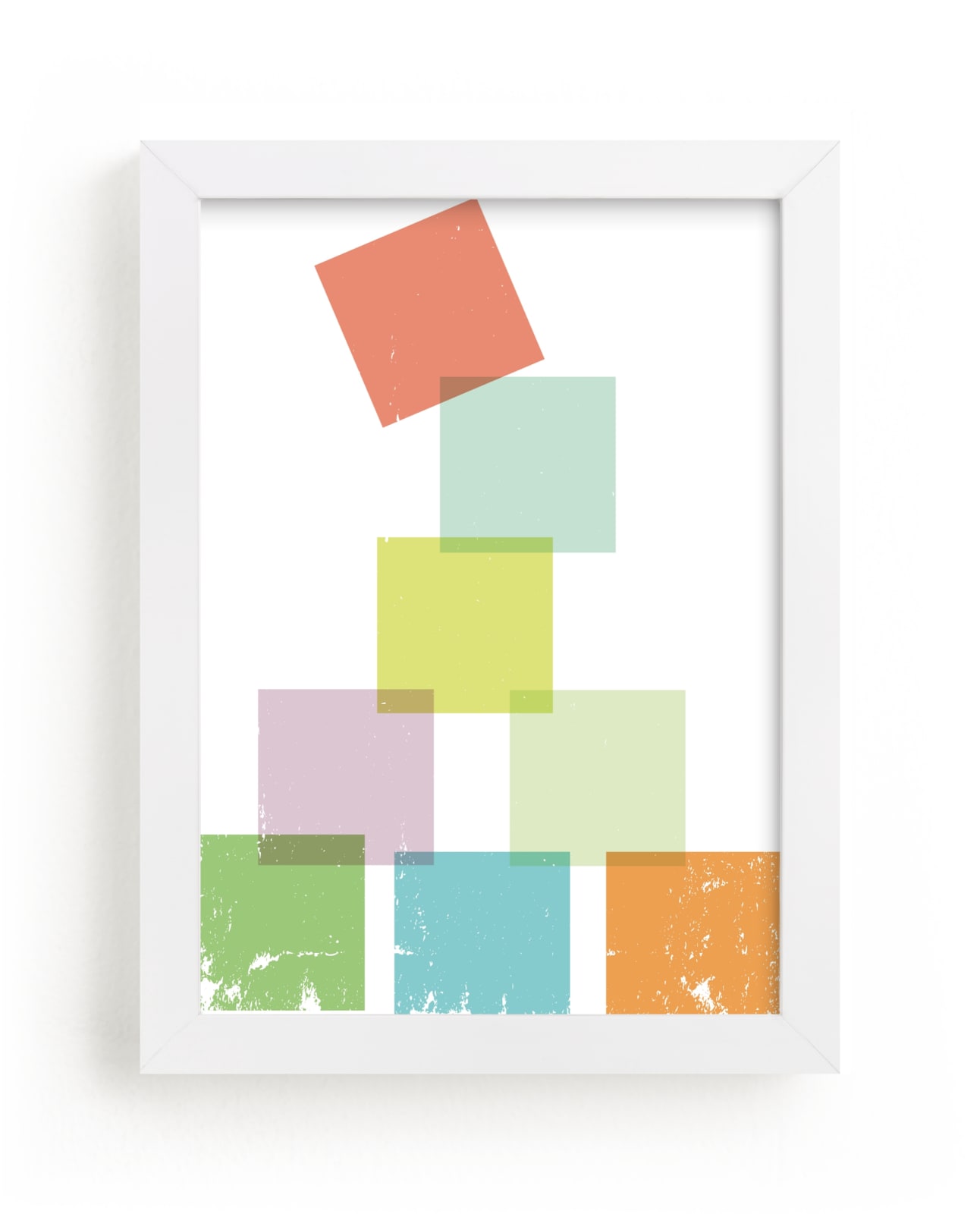 "Stack the Blocks" - Art Print by Design Lotus in beautiful frame options and a variety of sizes.