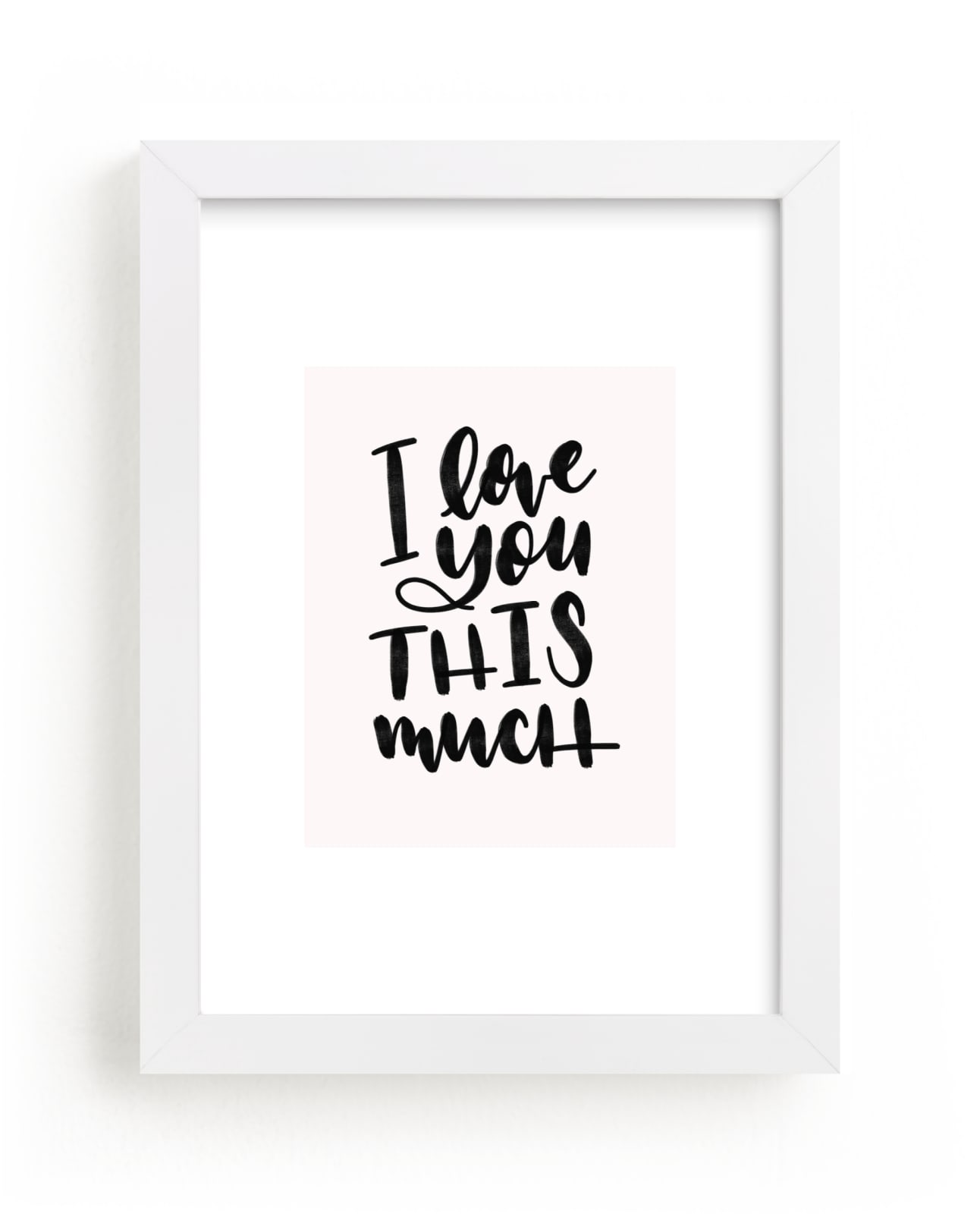 "I Love You This Much" - Art Print by Leah Bisch in beautiful frame options and a variety of sizes.