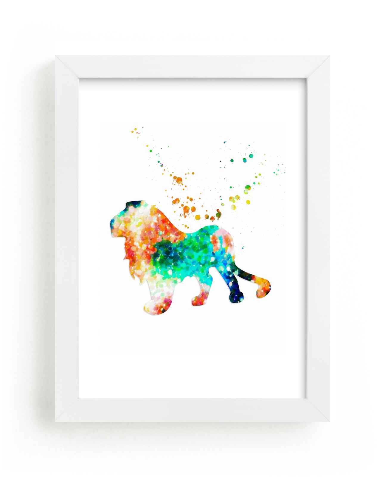 "The Proud Lion" - Art Print by Alex Isaacs Designs in beautiful frame options and a variety of sizes.
