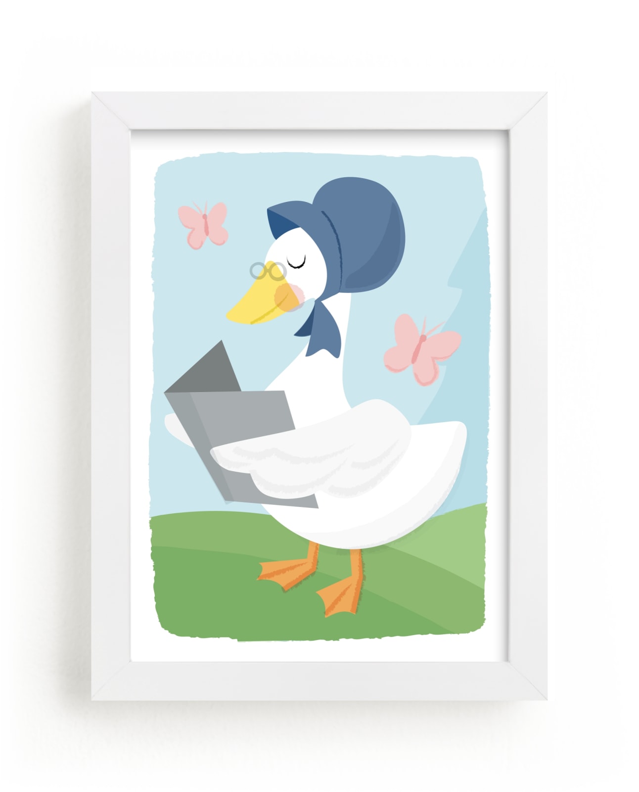 "Mother Goose" - Art Print by Jessie Steury in beautiful frame options and a variety of sizes.