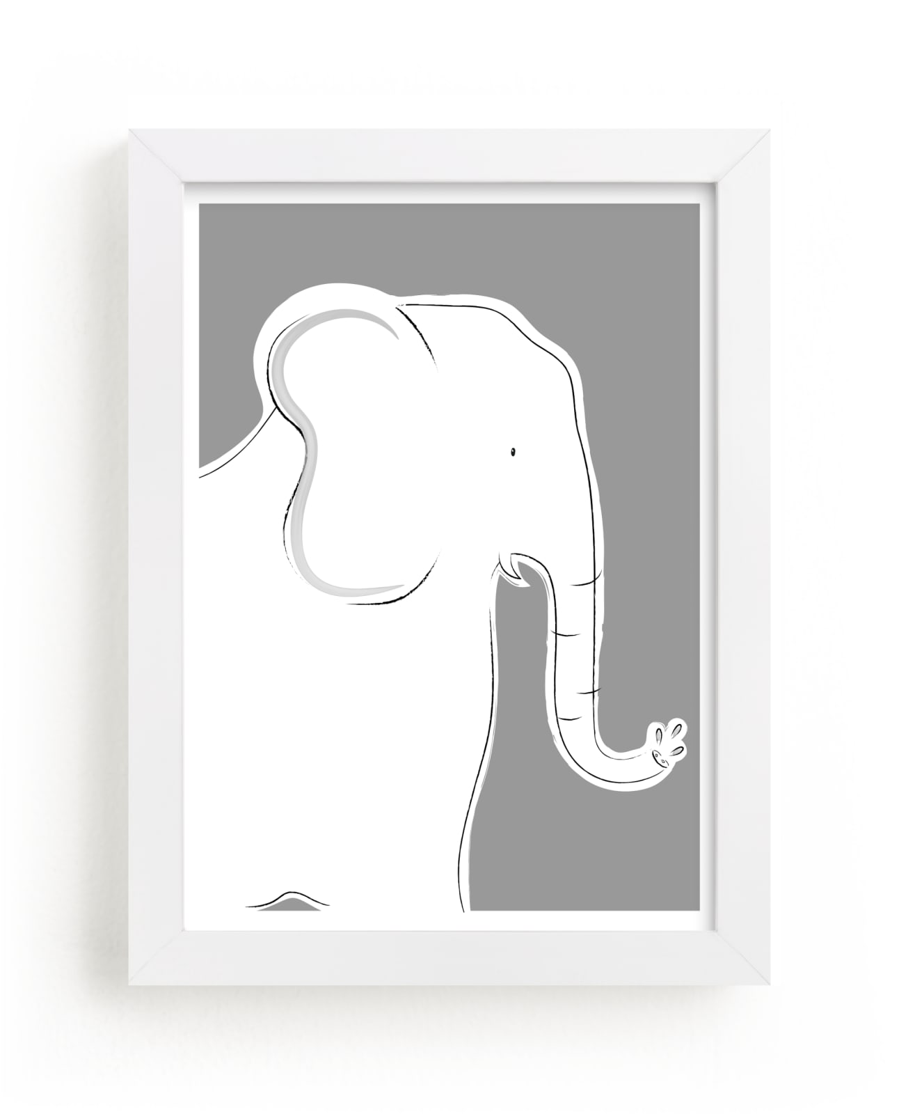 "The Quiet Elephant" - Art Print by Rebecca Marchese in beautiful frame options and a variety of sizes.