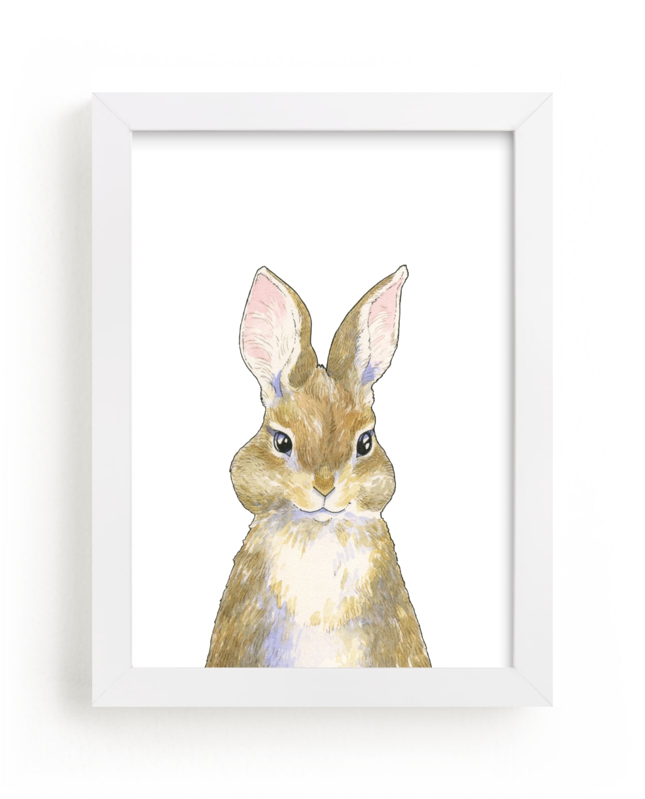 "Beloved Bunny" - Art Print by Natalie Groves in beautiful frame options and a variety of sizes.