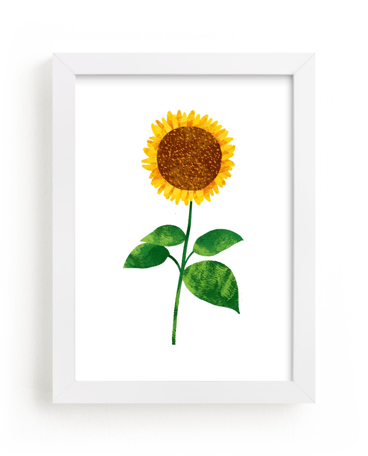 "Hello, Sunflower!" - Art Print by Alf and Auguri in beautiful frame options and a variety of sizes.