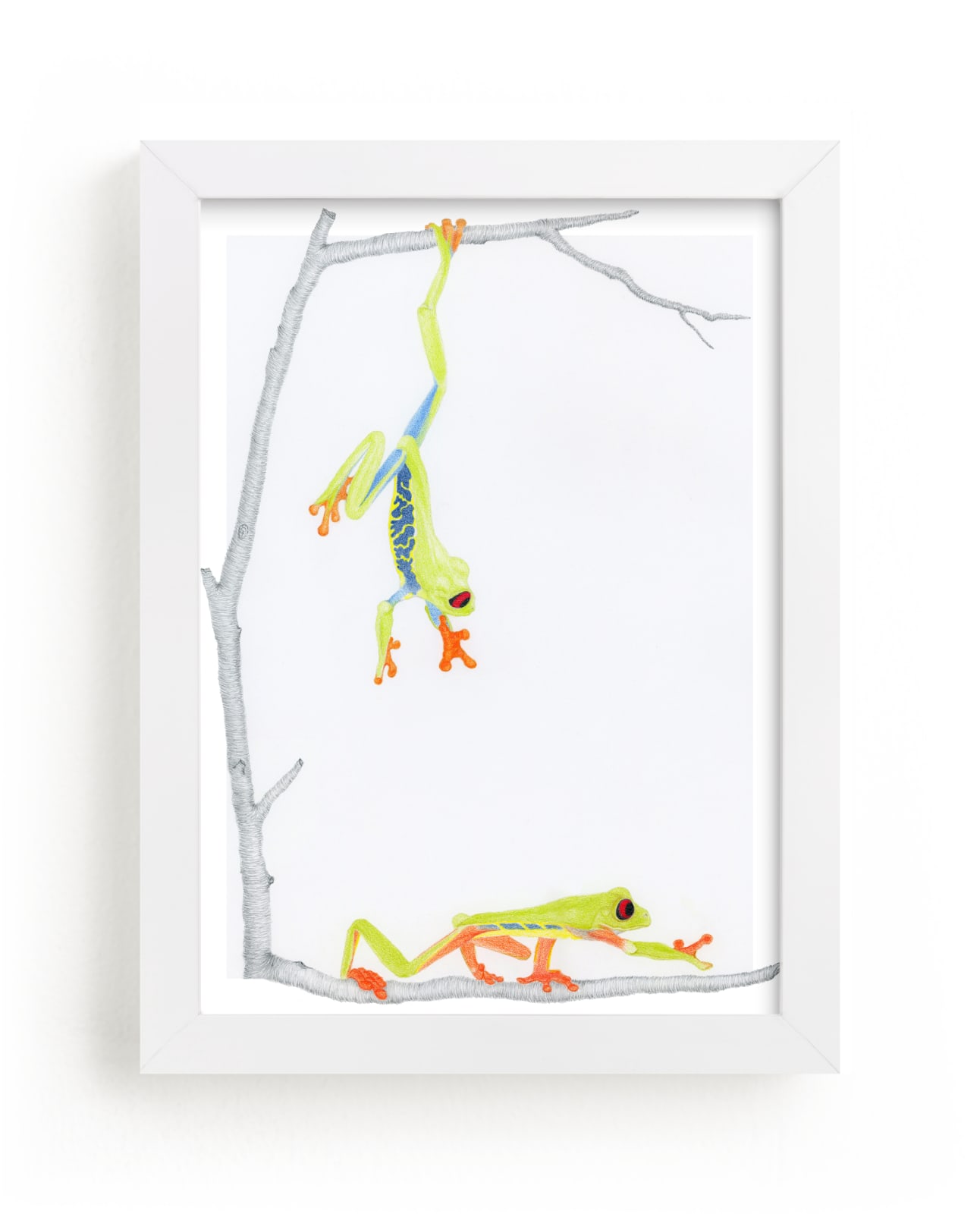 "Where are you going" - Art Print by Deborah Chou in beautiful frame options and a variety of sizes.