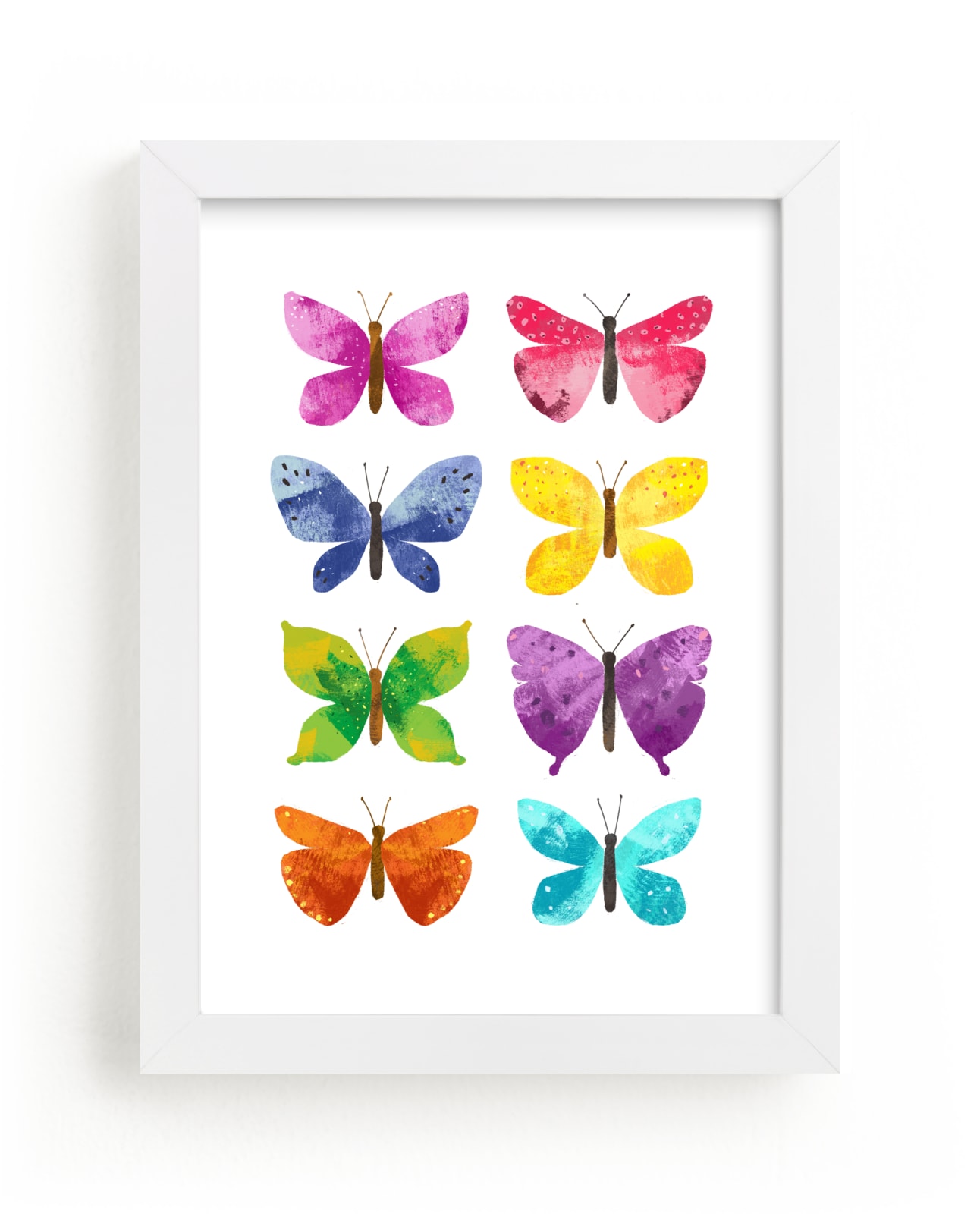"My Butterflies" - Art Print by Alf and Auguri in beautiful frame options and a variety of sizes.