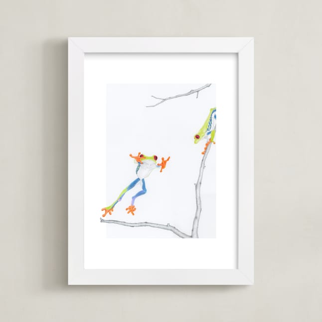 "See You Later" - Art Print in Kermit by Deborah Chou - Framed