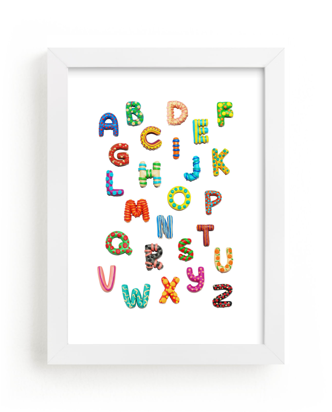 "Lovely ABC" - Art Print by Alexandra Dzh in beautiful frame options and a variety of sizes.