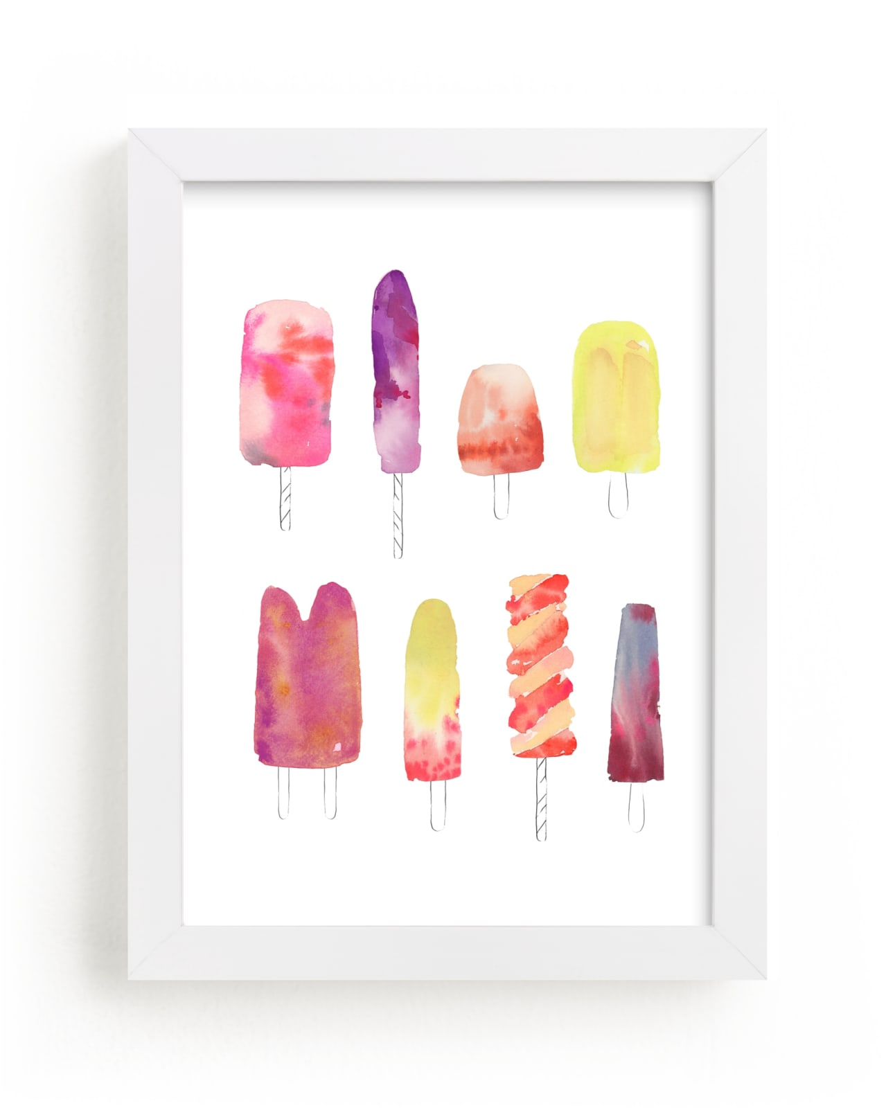 "Popsicle" - Art Print by Kelly Ventura in beautiful frame options and a variety of sizes.