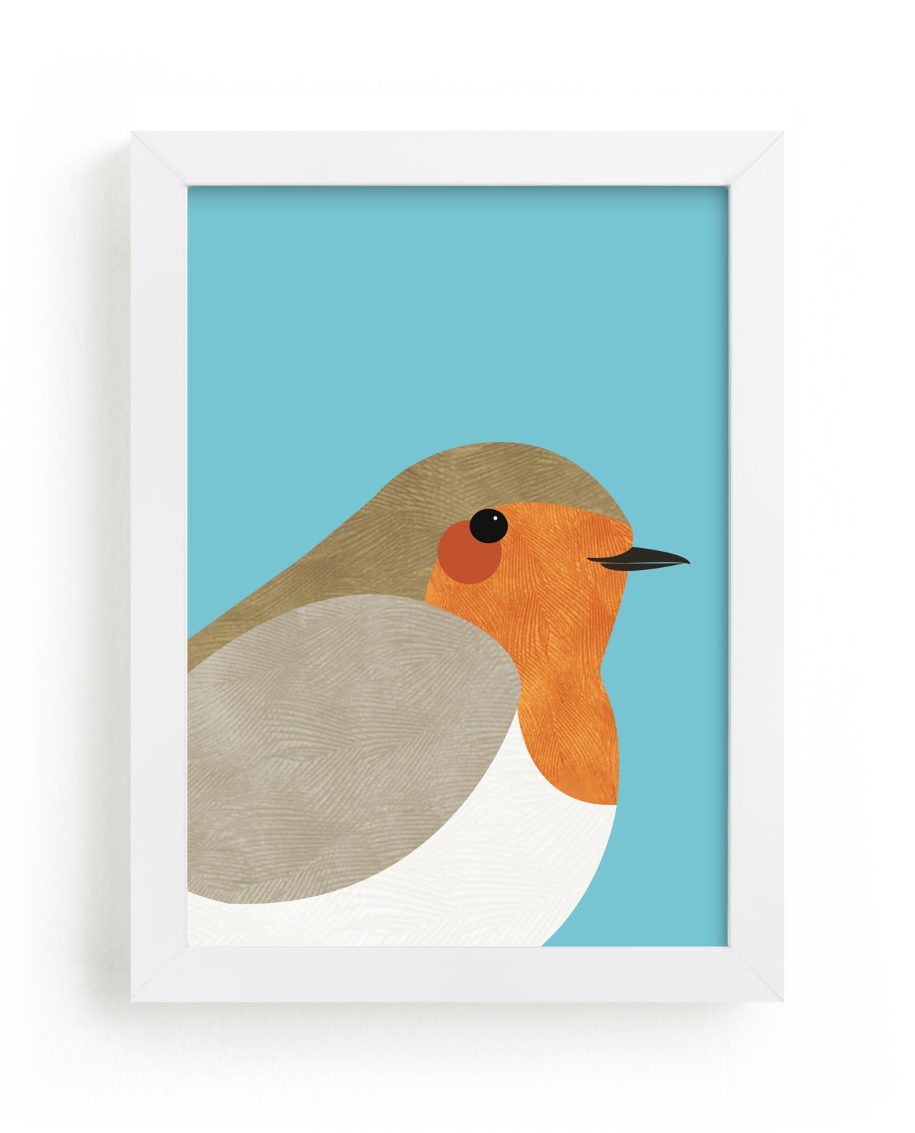"Little Winter Robin" - Art Print by Catherine Culvenor in beautiful frame options and a variety of sizes.