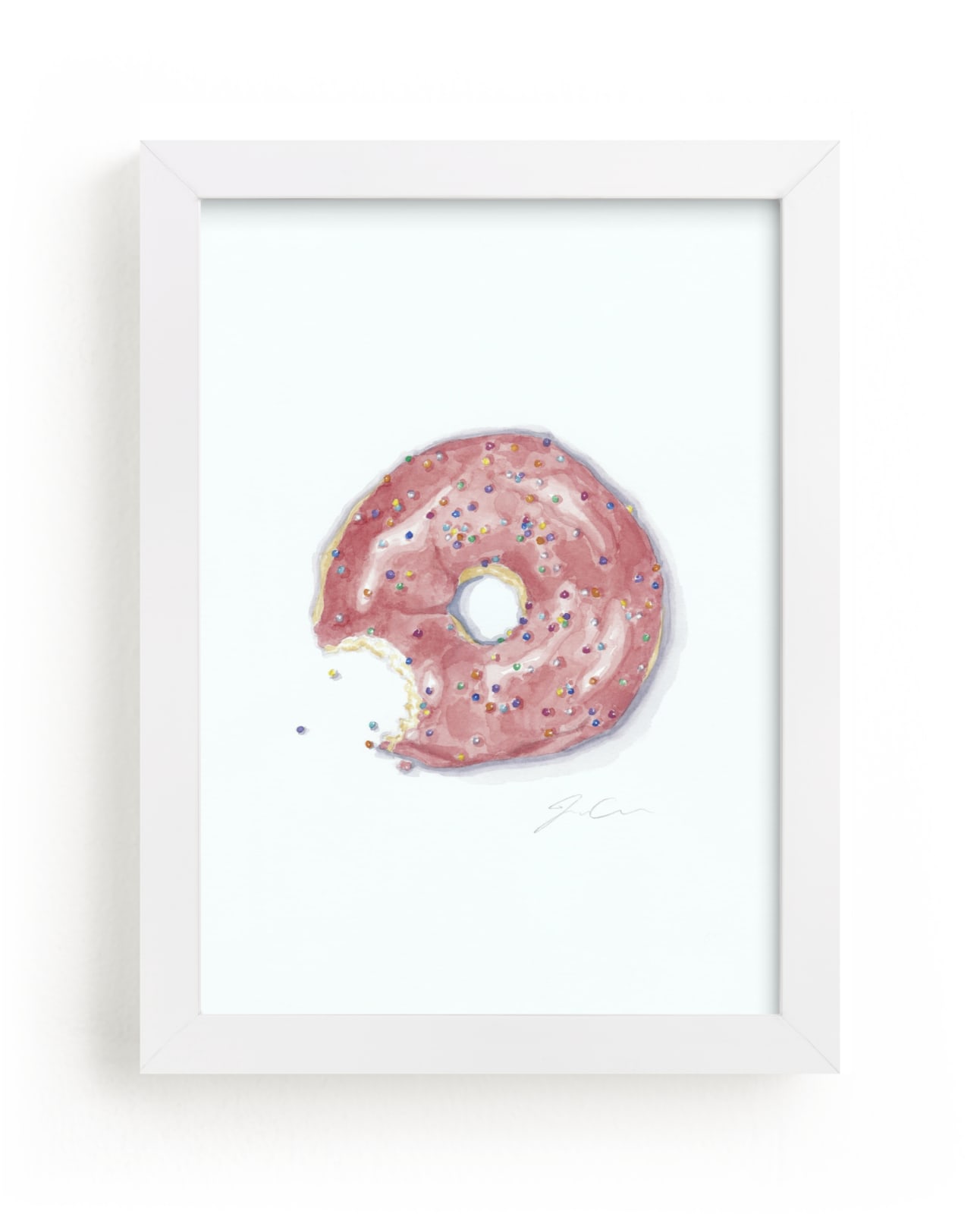 "This is not a Donut Whole" - Art Print by Jackie Graham in beautiful frame options and a variety of sizes.
