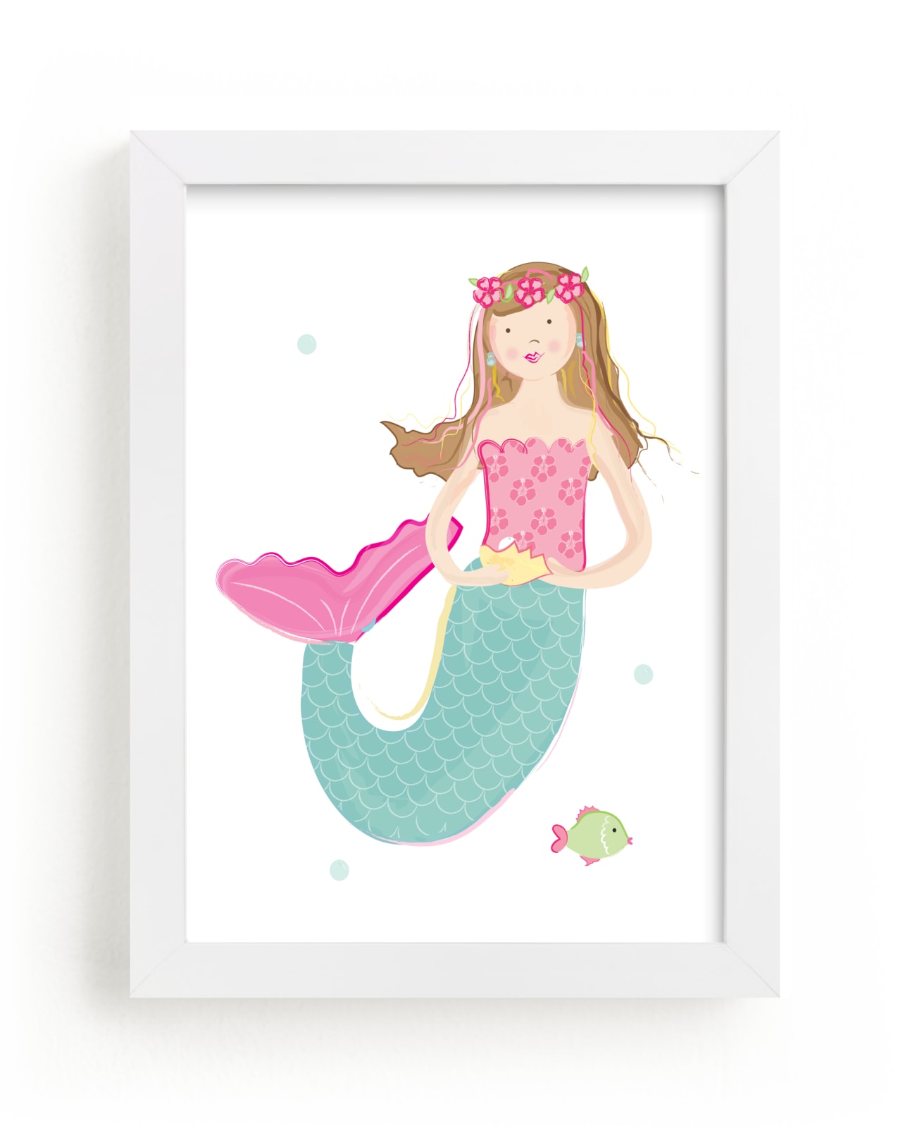 "Mermaid Art" - Art Print by Rebecca Marchese in beautiful frame options and a variety of sizes.